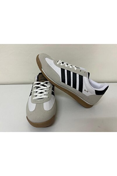 Eylül Spor Unisex White Black Waterproof Four-Strap Lace-Up Casual Sports Shoes