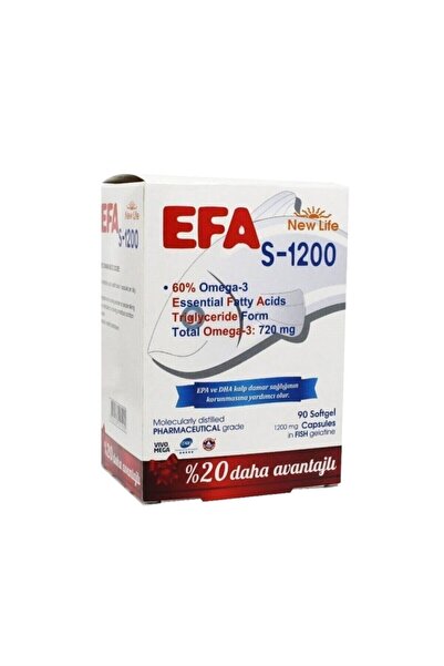 New Life Efa S-1200 Omega-3 90 Kapsül