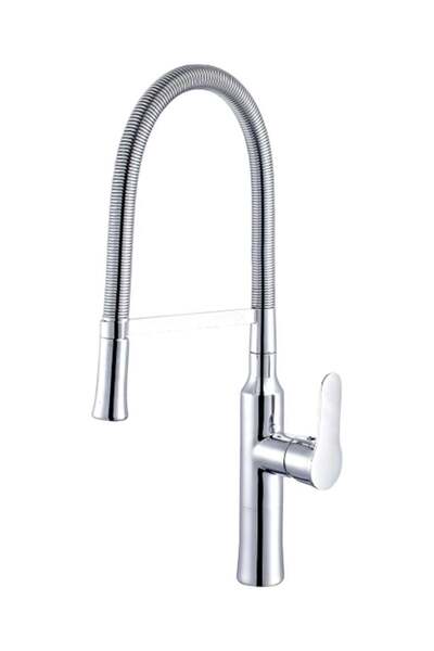 Dime خلاط مطبخ قابل للسحب بتصميم كروم متين وعصري