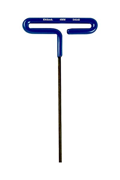 Eklind مفتاح سداسي على شكل حرف T بمقبض مبطن باللونين الأزرق والأسود