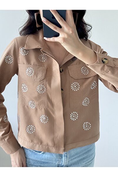 LOCH BUTİK Дамско яке от кафява кожа