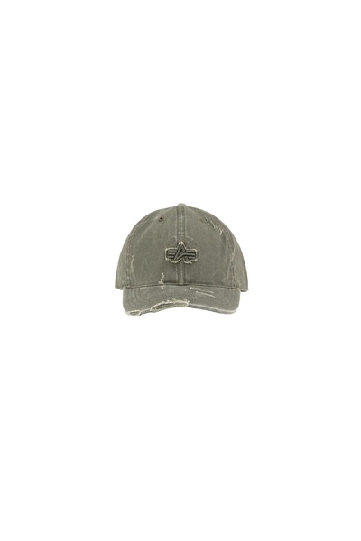 Alpha Industries Green olive cap Acid logo
