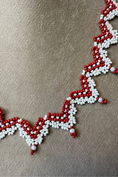 Uretti - Özlem 9422 6651 Handmade Heart Design Model Sand Bead Necklace