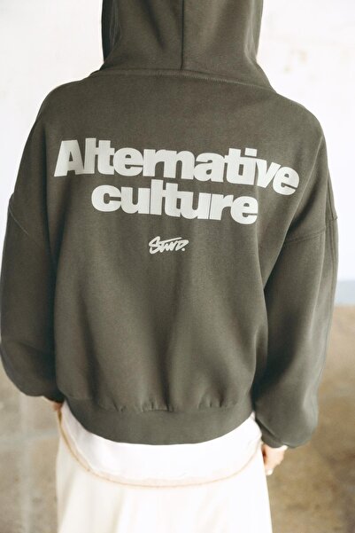 Pull & Bear Çift fermuarlı kapüşonlu sweatshirt