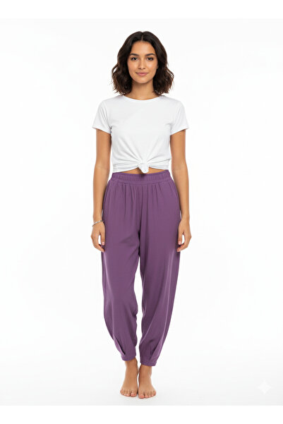 HOFY 1541 Wide-Legged Trousers with Pockets