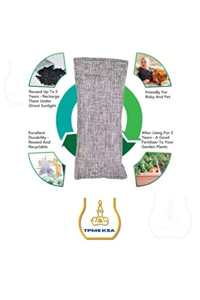 genernic 2x منقي الهواء ومزيل الروائح للسيارات من الفحم الخيزران