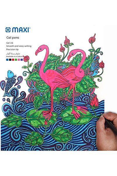 MAXİ SUPER GEL PEN 0.7MM BOX OF 12 PC RED, GP7-R