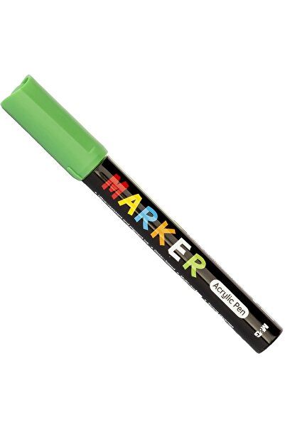 M&G Acrylic paint marker, round tip, 2mm, green,