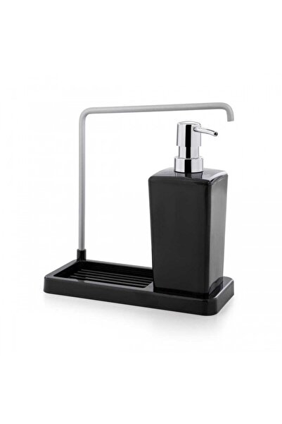 Raki Dozator sapun lichid LUNA 9x7,5x20cm negru