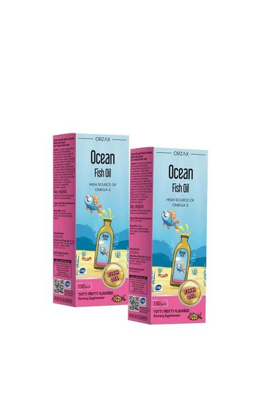 Ocean Tutti Frutti Mixed Fruit Flavored Fish Oil Syrup 150 ml 2 Pieces
