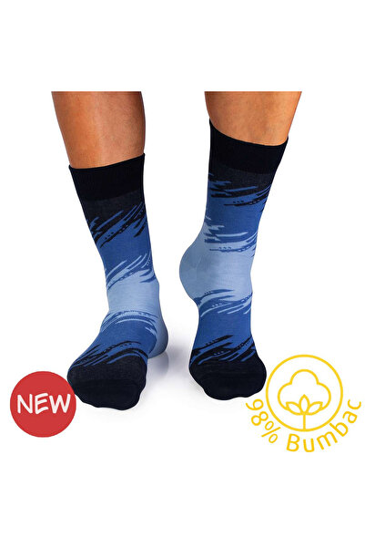 Pirin Hill Șosete cu 98% Bumbac Tușe Artistice Albastru