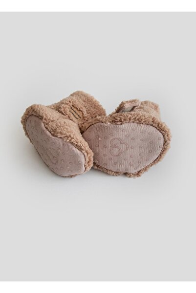 kitikate Poffy Booties Brown