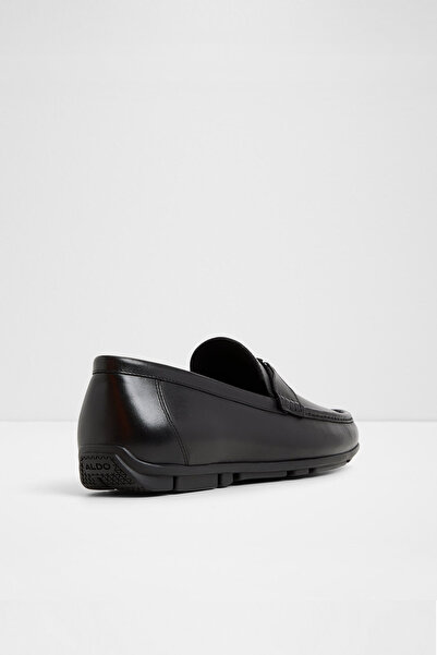 Aldo Kosta-In - Men's Black Genuine Leather Slip-On Loafer