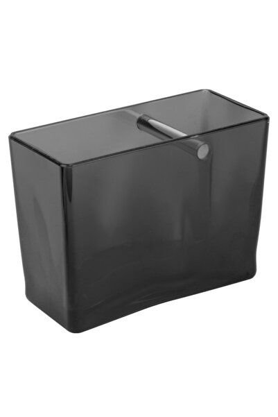 Raki Suport pentru periute dinti 6x12xh9cm,negru transparent