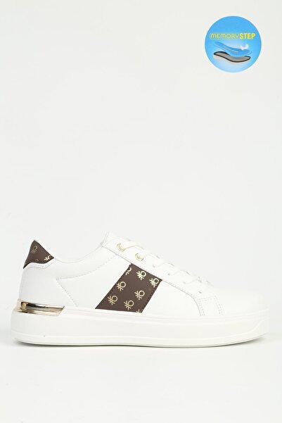 Benetton Women's White Sports Shoes Imported Bni-12132