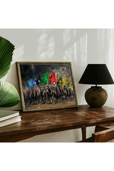 Hediyedoldur 16 TÜRK LİDERİ TEK KAREDE TABLO