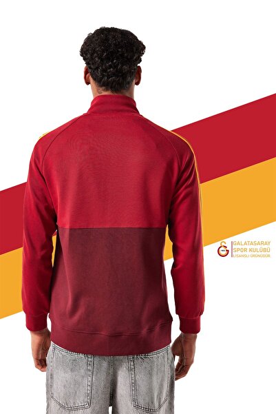 Galatasaray Gs Swt 106 Original Licensed Full Zip 5 Star Yellow Red Sweat