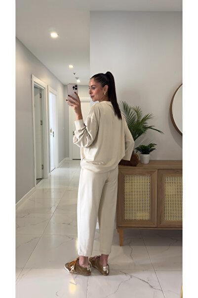 BİRCANÇİL Marla Stone Long Sleeve Pants Modal Set