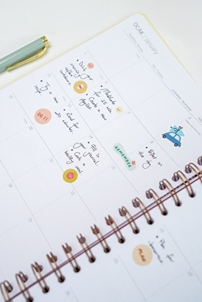 Matt Notebook 2026 B5 Седмичен спирален дневник 17x24 cm - 12 месеца