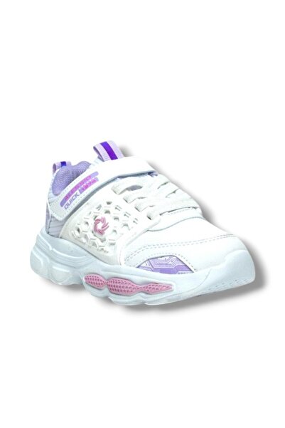 Cakgo Alessio 019-26 Skin Anatomical Filet Κοριτσίστικα Sneakers Λευκό Λιλά 3...