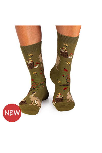 Pirin Hill Șosete din bumbac Povești de Toamnă Iepure Khaki