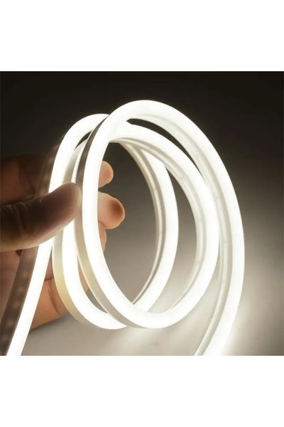 OEM Bandă LED COB 230V flexibilă 10mm 6000K alb rece IP65 PS-1417