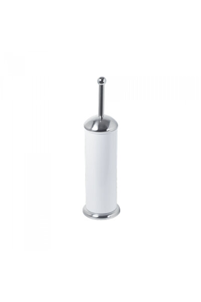 Raki Perie WC alba cu maner inox Ø11.5xh42cm