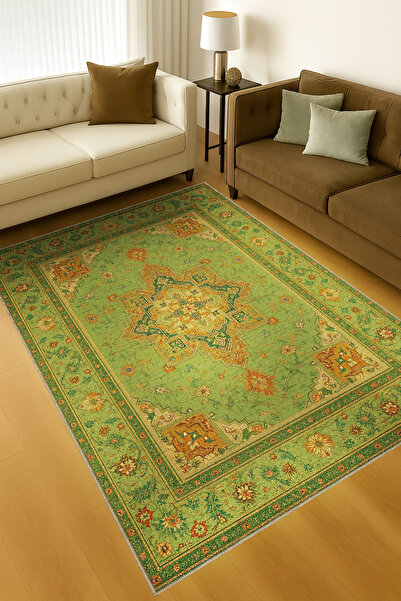 Rugs Modern Halı MOSSO Παραδοσιακό Μοτίβο με Σχέδια, Υφαντή Βάση, Vintage Δια...