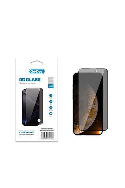Go-Des iPhone 17 Uyumlu Go Des OG Glass Privacy Antistatik Temperli Cam Ekran...