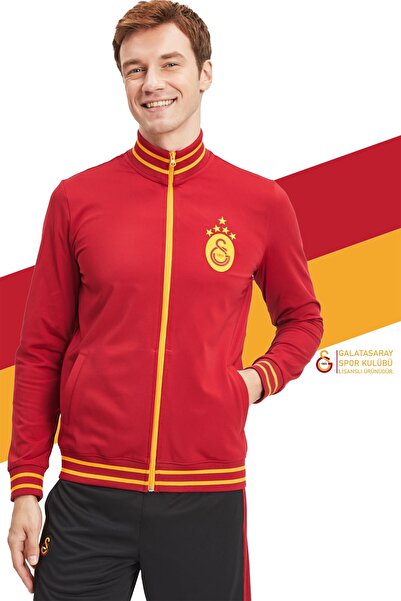Galatasaray Orijinal Lisanslı Sarı Kırmızı 5 Yıldızlı Sweat + Uçlu Kalem Set Hediyelik Ahşap Kutu