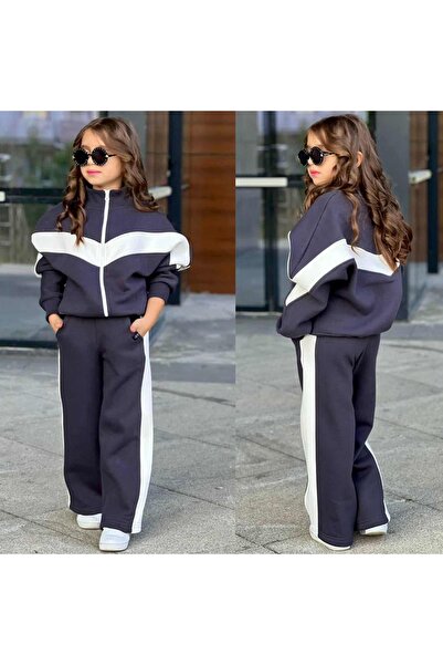 BLOOM KIDS STORE Füme rengi kalın eşofman takım