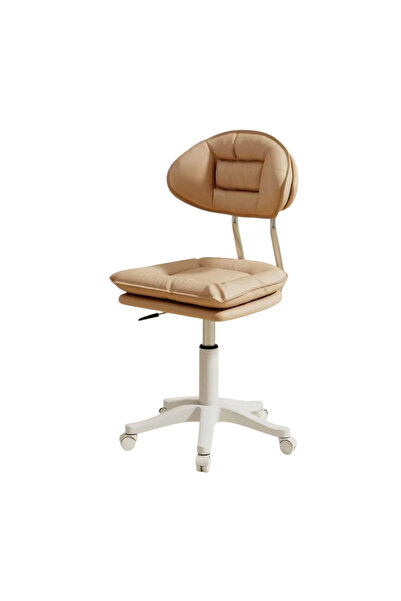 OEM Ergonomic chair, swivel, mobile, height adjustable (65–75 cm), PU leather, brown