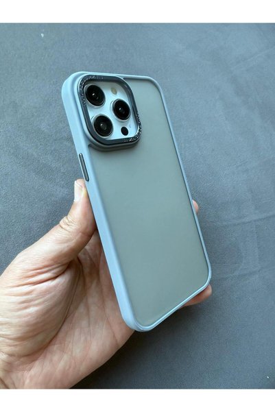 iPhone 14 Pro Titanium Color Frosted Matte Chrome Frame Phone Case