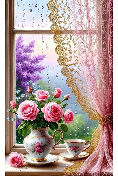 Dialands Mozaik لوحة فنية من الفسيفساء الماسية من دايلاندز مقاس 60×37 سم T0023