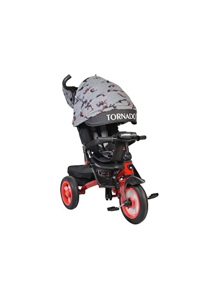 NOVOKIDS Tricicleta cu copertina Novokids™ Tornado, cu melodii si lumini, rot...