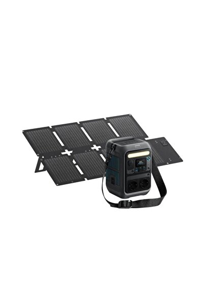 Anker Solix C300X AC 288 Wh 600W Taşınabilir Güç Kaynağı + PS60 60W Güneş Paneli