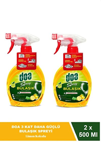 Doa Sprey Bulaşık Deterjanı 500 Ml x 2 Adet