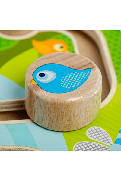 Lucy&Leo Puzzle din lemn - Labirint, Insecte și Păsări