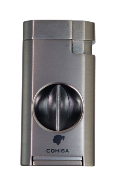 COHİBA Çift Torch Pürmüz Gunmetal Puro Çakmağı