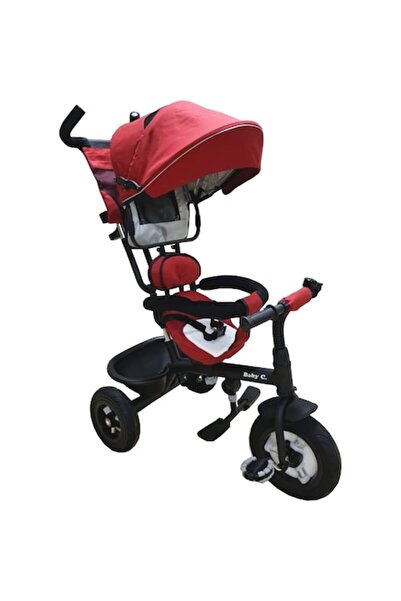 Baby Care Tricycle with canopy Baby Care™ My First Trike, pedals and parent h...