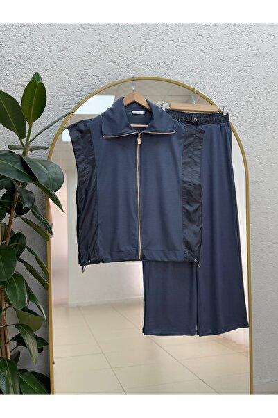 BENAHOLL طقم سترة سيليسا مع زخارف لامعة على الجوانب - EU3063 أنثراسيت