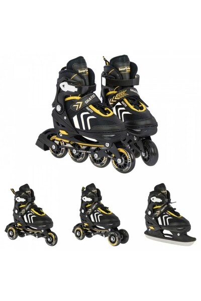 OEM Adjustable roller skates for children, 4 in 1, size 29-33, aluminum rail,...