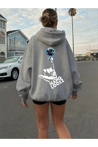 ArtYus Unisex Hang Loose Colorat Special cu imprimeu Bumbac supradimensionat ...