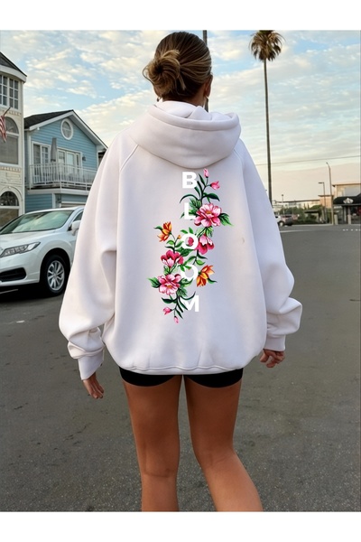 ArtYus Unisex Bloom Flower Colorat Special cu imprimeu Bumbac supradimensiona...