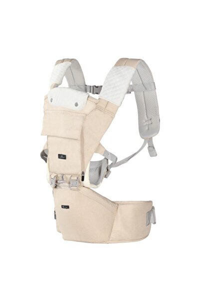 Cangaroo Baby Carrier with 3 Positions, Baby Ivy Beige, Detachable Base, Minimum Age 5 Months - Maxi