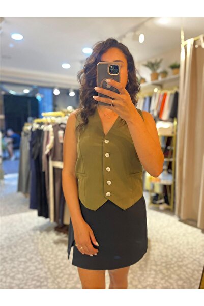 MU&ME BOUTİQUE Vest with Pocket Detail