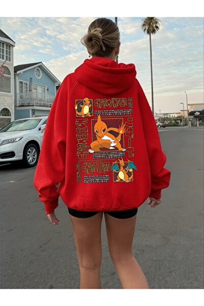 ArtYus Unisex Charmander Colorat Special cu imprimeu Bumbac supradimensionat ...