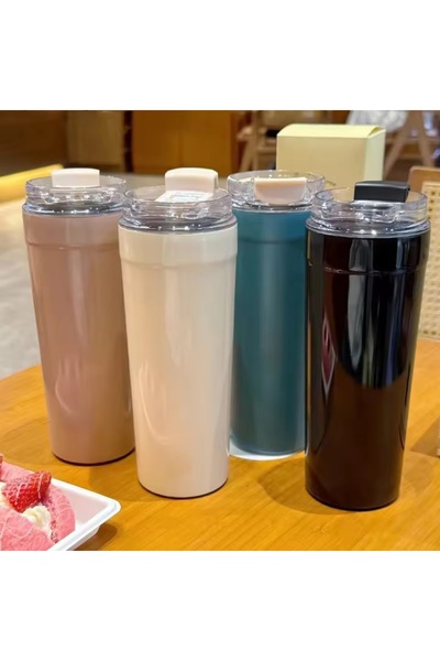 SMEG 550ml Stainless Steel Tumbler - Premium 316 Food-Grade Vacuum Insulation Travel coffee thermos