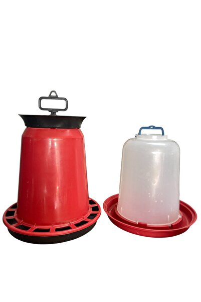 shop Civciv ve Tavuk için 15 Kg Askılı Kova Yemlik - 12 Lt Askılı Kova suluk