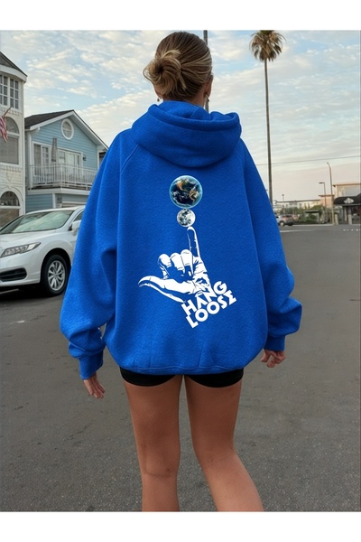 ArtYus Unisex Hang Loose Colorat Special cu imprimeu Bumbac supradimensionat ...